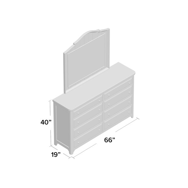 Kelly Clarkson Home Rhapsody 8 Drawer 66'' W with Mirror & Reviews Wayfair